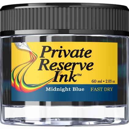 Stilou Gravitas Sentry Aluminium Black Calimara 60 ml Private Reserve Fast Dry Midnight Blue