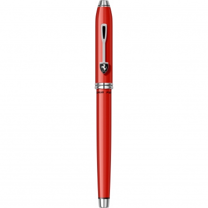 Roller Sheaffer Sagaris Engraved Chrome CT Roller Cross Townsend Ferrari Rosso Corsa Red Lacquer RHT