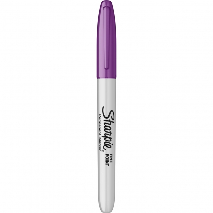 Creion Evidentiator Caran dAche Maxi Fluo Orange Marker Permanent Bullet Sharpie Fine Point Purple