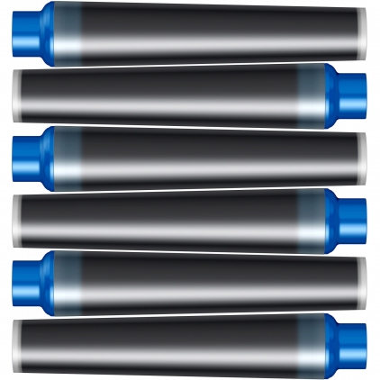 Stilou Platinum Desk Pen Red 0.2 EF Nib Set 6 Cartuse Mini Size Proprietar Parker Quink Blue Lavabil