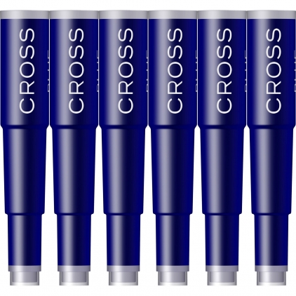 Convertor Push Proprietar Sheaffer Premier CT Screw Mechanism Set 6 Cartuse Standard Size Proprietar Cross Standard Blue
