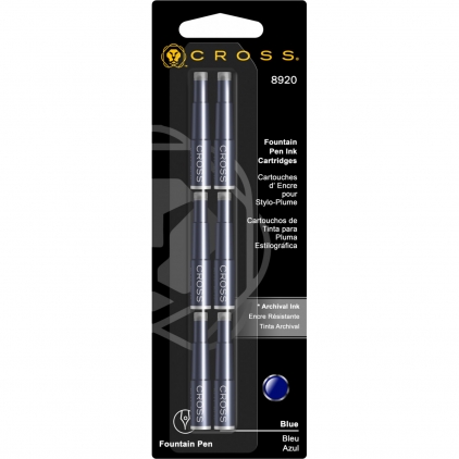 Convertor Push Proprietar Sheaffer Premier CT Screw Mechanism Set 6 Cartuse Standard Size Proprietar Cross Standard Blue