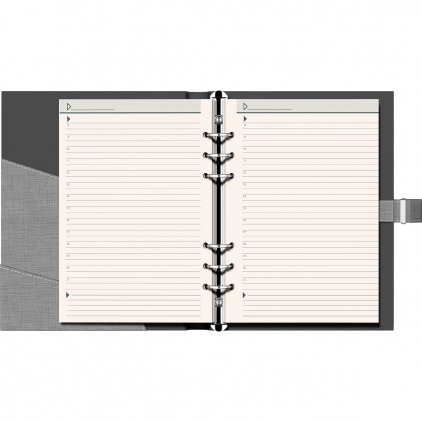 Organizer Precision Trend A5 6 inele Black Lined Organizer Precision Trend A5 6 inele Grey Lined - Elegance