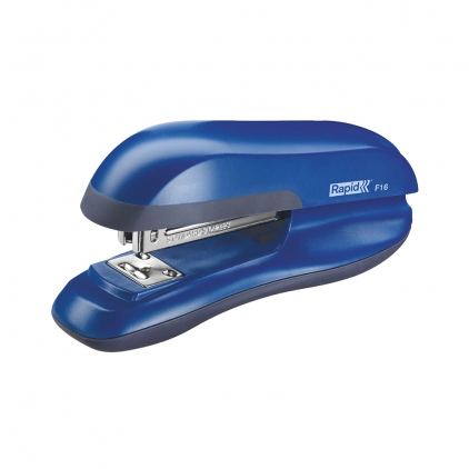 Capsator plastic Rapid F16, 30 coli, cutie, capsare inchisa/deschisa sau tip cui, albastru