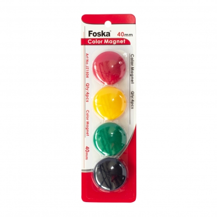 Set 10 magneti Westcott, d15 mm, diverse culori, sustin 3/4 coli, 80g Set 4 magneti pentru tabla Office1, 40 mm, diverse culori