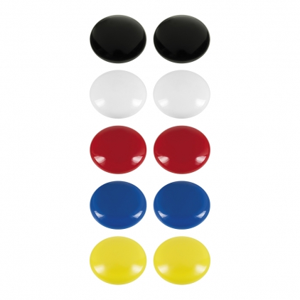 Panou pluta Legamaster, 90x120 cm Set 10 magneti Westcott, d25 mm, diverse culori, sustin 4/6 coli, 80g