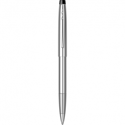 Mina Pix Jumbo K Sheaffer Skrip Blue - Mediu  Pix cu mecanism Scrikss Chrome, corp metalic, varf M, scriere albastra