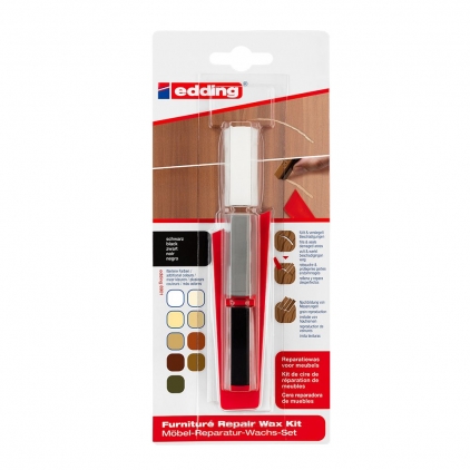 Marker Dual Brush Watercoloring Tombow ABT 815 Cherry Kit Edding 8901, ceara pentru reparatii mobila, negru, blister