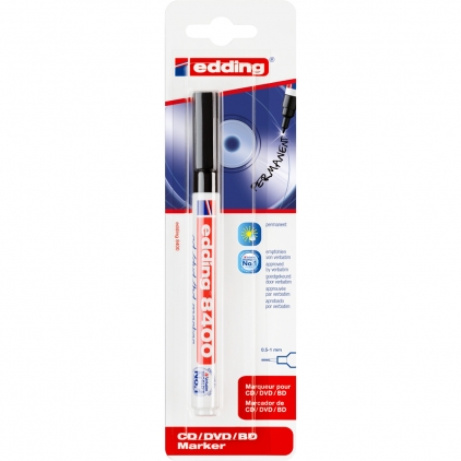 Textmarker Senator seria 1000, varf 1- 5 mm, portocaliu Marker Edding 8400 pentru CD DVD BD, permanent, negru, blister