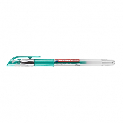 Roller Monteverde USA Invincia Solid Brass BT Roller cu gel Edding 2185, varf 0.7 mm, verde metalic
