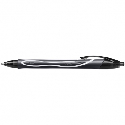 Roller Cross Edge Matte Black BT Roller cu gel BIC, Gelocity Quick Dry, 0.7 mm, scriere neagra