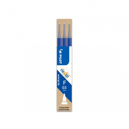 Roller Sheaffer 100 Glossy Blue NT Rezerva roller cu gel Pilot Frixion Point, 0.5 mm, albastru
