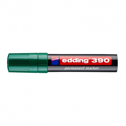 Marker Creativ Bullet Sharpie Creative Acrylic Paint Water Based Orange Marker permanent Edding 390, corp plastic, varf retezat 4-12 mm, verde