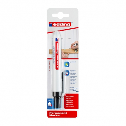 Marker Dual Brush Watercoloring Tombow ABT 476 Cyan Marker permanent Edding 11, retractabil, varf rotund 1.5-3 mm, negru, blister