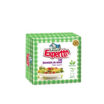 Rola prosop Racon, derulare centrala, alb, 1 strat, 20 cm x 320 m, 6 role/set Servetele de masa Expertto, 1 strat, 100 bucati/pachet
