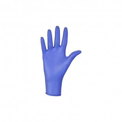 Manusi protectie din bumbac, Sacla, marimea 10 Manusi nitril nepudrate basic Nitrylex, albastru, marime L, 100 bucati/cutie
