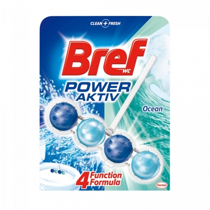 Detergent WC Lemon, 750 ml Odorizant toaleta, Bref Ocean, solid, 50 g