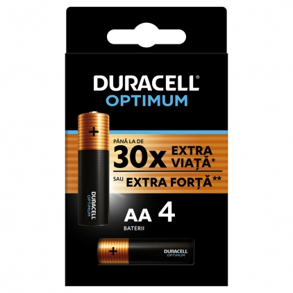 Baterii Varta Longlife Extra, LR6, 2 bucati/set Baterii DURACELL R6 Optimum AA, 4 bucati