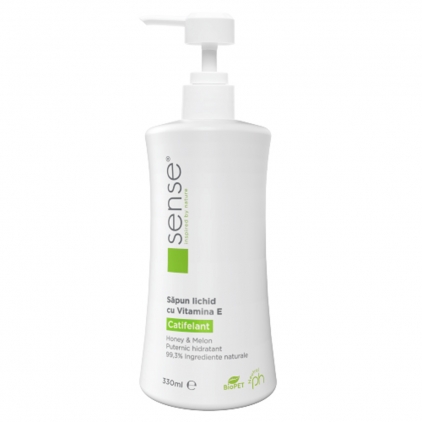 Servetele umede dezinfectante pentru maini, Sense, 72 bucati/pachet Sapun lichid catifelant Sense 330 ml
