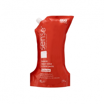 Rezerva sapun lichid catifelant Sense 1L Rezerva sapun lichid cu Acid Lactic Sense 1L