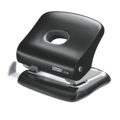 Perforator metalic Leitz WOW 5008 NeXXt Series, cutie, 30 coli, albastru Perforator plastic Rapid VIVIDA FC30, 30 de coli, cutie, negru