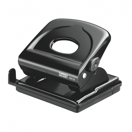 Perforator metalic Leitz 5138 NeXXt Series, 40 coli, negru Perforator metalic Rapid FMC25, 25 de coli, cutie, negru