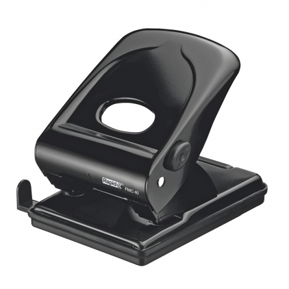 Perforator Novus Master, 25 coli, albastru Perforator metalic Rapid FMC40, 40 de coli, cutie, negru