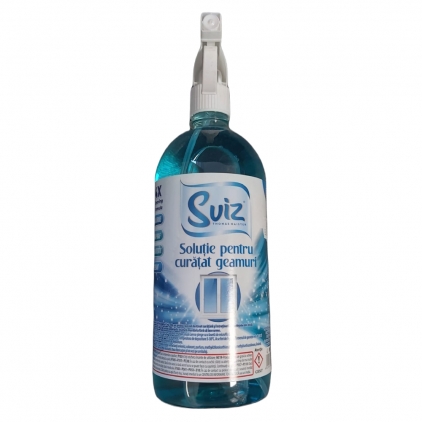 Detergent pentru geamuri Glass Classic 750 ml, ecologic, neagresiv, uscare rapida Detergent Sviz pentru geamuri, cu pulverizator, 1 L