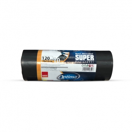 Saci menajeri galbeni, 35 l, 50 bucati/rola Saci menajeri Sano LDPE, negru, 120L, 70x110 cm, 10 bucati/rola