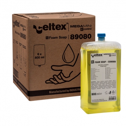 Rezerva sapun lichid, Kimberly-Clark, KimCare, 5 l Sapun spuma Celtex E-Control, 800 ml