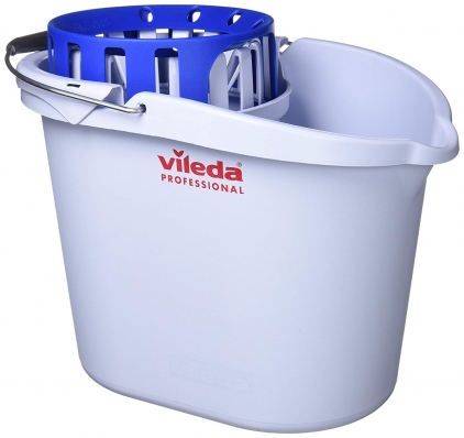 Set curatenie Vileda, UltraSpeed Mini Galeata ovala Vileda Professional SuperMop, cu storcator, 10 litri