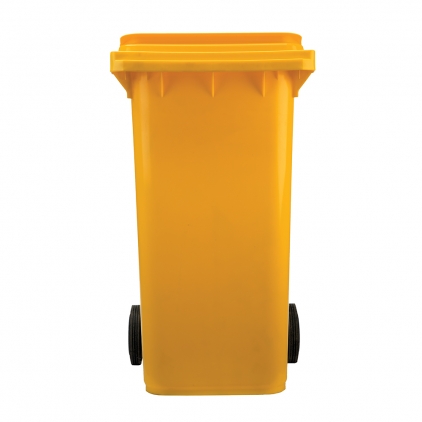 Cos Flip-Flap colectare selectiva, 12 litri, capac albastru Europubele, 120 l, galben