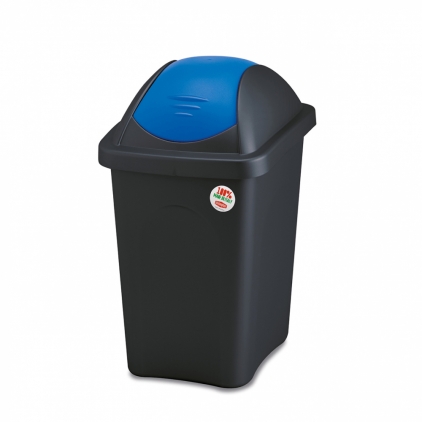 Cos Flip-Flap colectare selectiva, 12 litri, capac albastru Cos gunoi Multipat 60L capac albastru, rezistent, durabil, colectarea selectiva a deseurilor