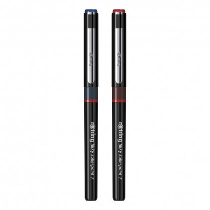Set 4 creioane grafit Rotring, HB Set roller Rotring Tikky, albastru, rosu