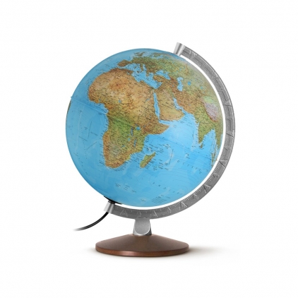 Display agrafe Apli Nordik, 8 bucati/set Glob Cobalto, diametru 30 cm, iluminat