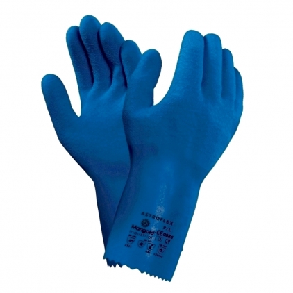 Manusi protectie imersate, Sacla 6039, negre, marimea 9 Manusi Ansell Astroflex impermeabile, rezistente termic, marime 10