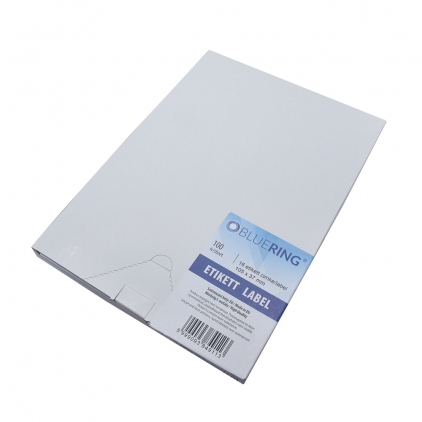 Etichete autoadezive RTC, A4, 210 x 297 mm, 100 bucati, 100 coli/top Etichete Bluering, 105 x 42.4 mm, 1400 etichete, 100 coli/top