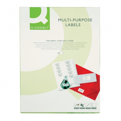 Etichete A-series, 210 mm x 297 mm, 100 coli/top Etichete Q-CONNECT, 105.4 x 24 mm, 1400 etichete, 100 coli/top