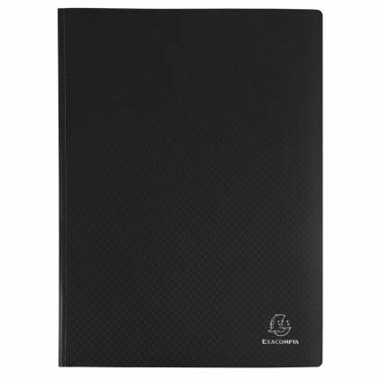 Mapa Esselte Economy din carton, cu elastic, albastru inchis Mapa prezentare Exacompta, coperta, 30 file, A4, 24x32 cm, negru