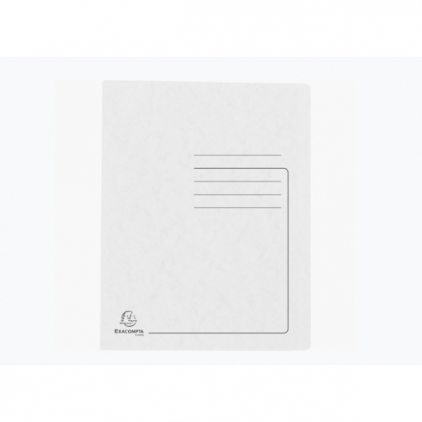 Dosar cu sina Exacompta, A4, carton Colorspan, alb