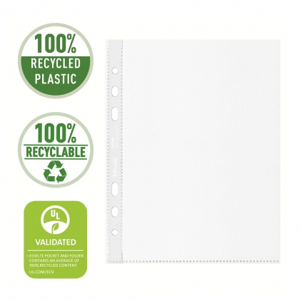 File de protectie Falken, orange peel, grosime 45 microni, 100 bucati/set Folie de protectie Esselte Recycled, PP reciclat, A5, 70 mic, 100 bucati/cutie, standard