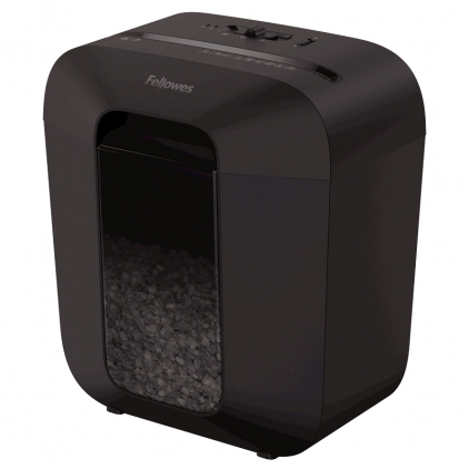 Distrugator Fellowes Automax 150c AUTO FEED CROSS CUT, negru, auto-reverse, sleep-mode Distrugator documente Fellowes Powershred LX25M, 6 coli, Mini-Cut