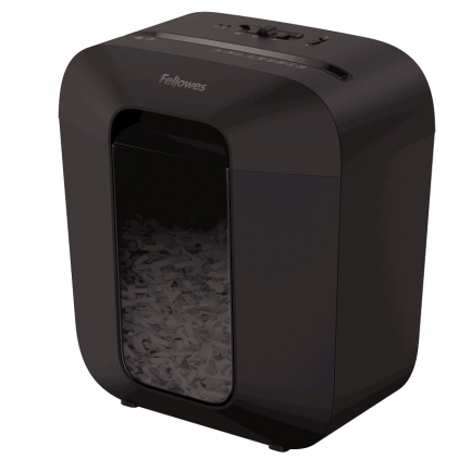 Coli impregnate cu ulei pentru distrugatoare documente Leitz, 12 bucati/set Distrugator documente Fellowes Powershred LX25, 6 coli, Cross-Cut