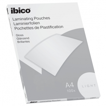 Folie de laminat, Ibico, A3, 100 microni, 100 bucati/set Folie de laminat, Ibico, A4, 75 microni, 100 bucati/set