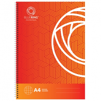 Notebook  A4+ Rhodiarama, 80 file, ivory dictando, tangerine Caiet Bluering, A4, cu spira, 70 file, matematica