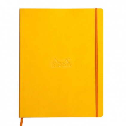 Registru A4, dictando, 100 file, gri Notebook  A4+ Rhodiarama, 80 file, ivory dictando, galben
