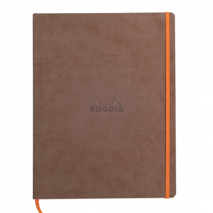 Blocnotes, Trendy blue, cu spira, A4, 70 file, dictando Notebook  A4+ Rhodiarama, 80 file, ivory dictando, maro