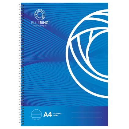 Bloc notes, Trendy, cu spira, A5, 70 file, matematica Caiet Bluering, A4, cu spira, 70 file, 70 g, coperta carton, dictando