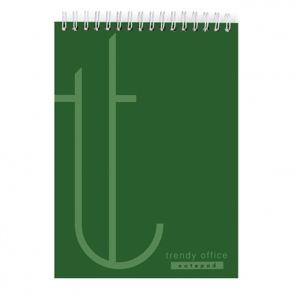 Blocnotes, Trendy blue, cu spira, A4, 70 file, dictando Blocnotes cu spira, Trendy Green, A4, dictando, 80 file