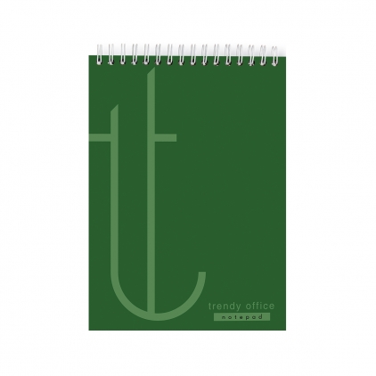 Notebook A5 Rhodiarama, 80 file, ivory, dictando, lila Blocnotes cu spira, Trendy Green, A5, dictando, 80 file